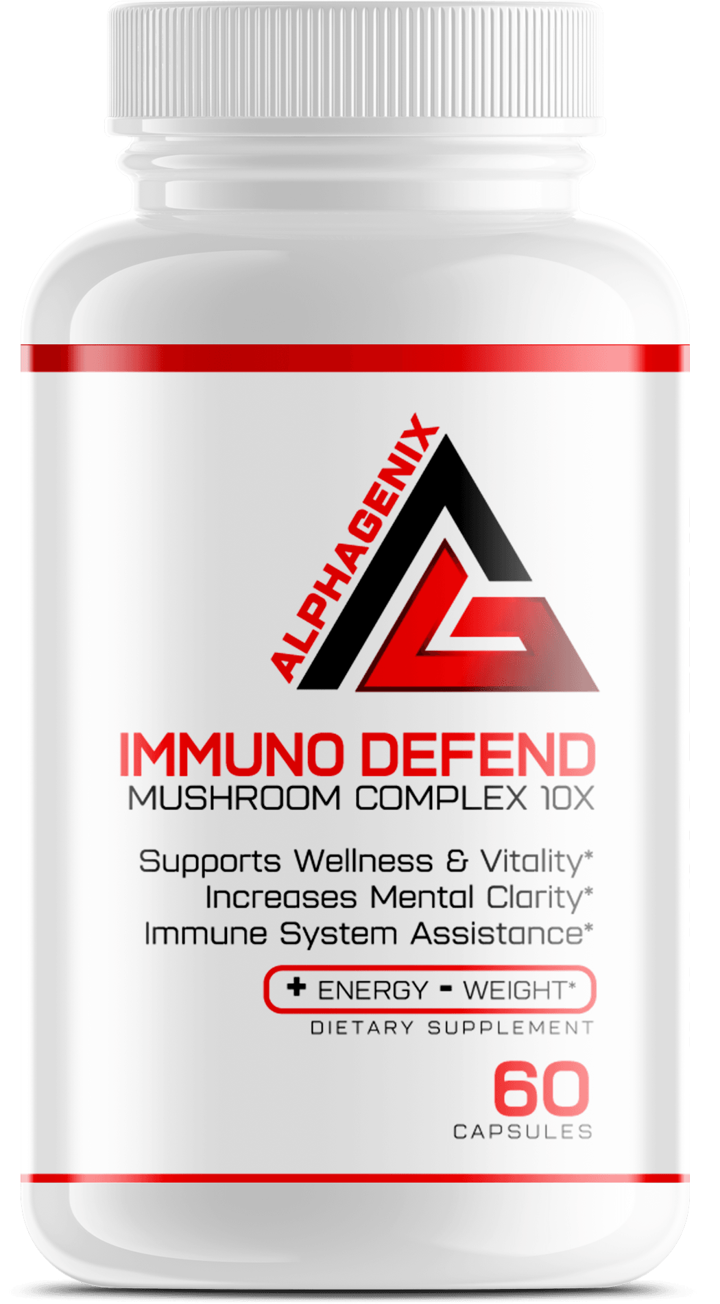ImmunoDefend - Mushroom Blend For Mental Clarity, Energy, & Vitality - AlphaGenix