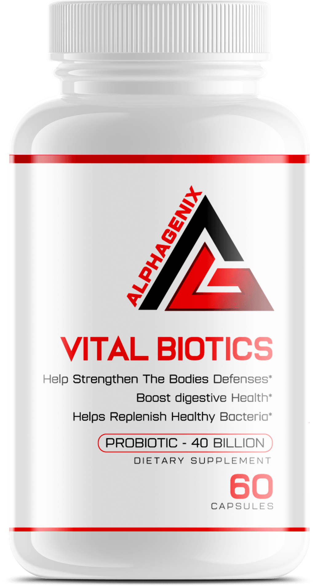 VitalBiotics - Probiotics [40B] Replenish Healthy Bacteria To Boost Digestive Health - AlphaGenix