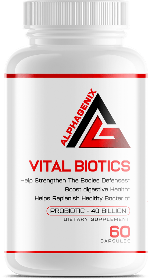 VitalBiotics - Probiotics [40B] Replenish Healthy Bacteria To Boost Digestive Health - AlphaGenix