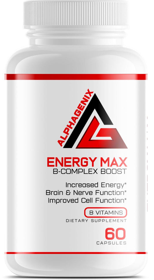 EnergyMax - B Complex for Increased Energy, Brain, Nerve, & Cell Function - AlphaGenix